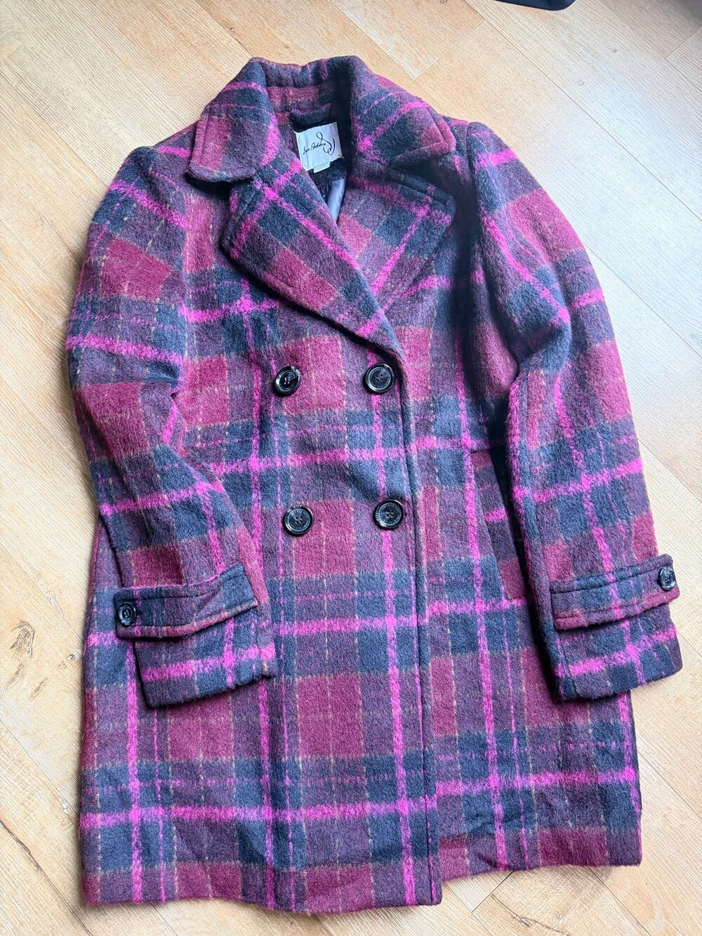 Sam Edelman double breasted plaid coat